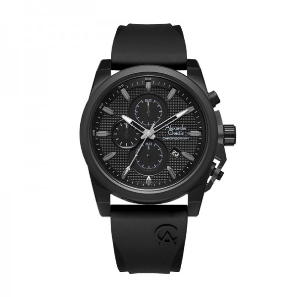 Alexandre Christie AC 6659 Full Black Rubber MCRIPBA